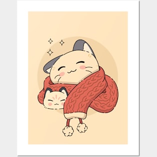 The Winter Kittens | Red Posters and Art